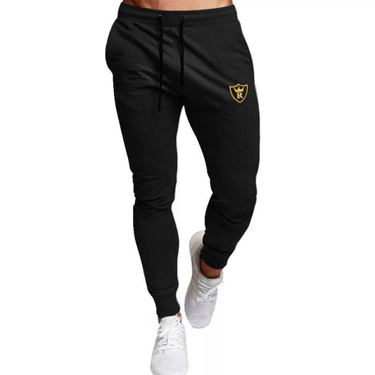 Men Fleece Track Suit Black 2 Pcs Collar Winter