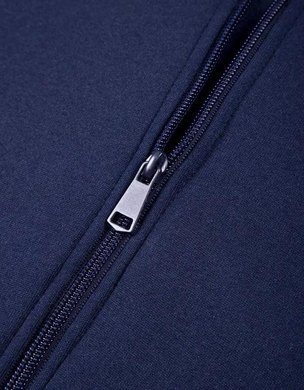 Men Fleece Zip Track Suit Blue Winter Warm