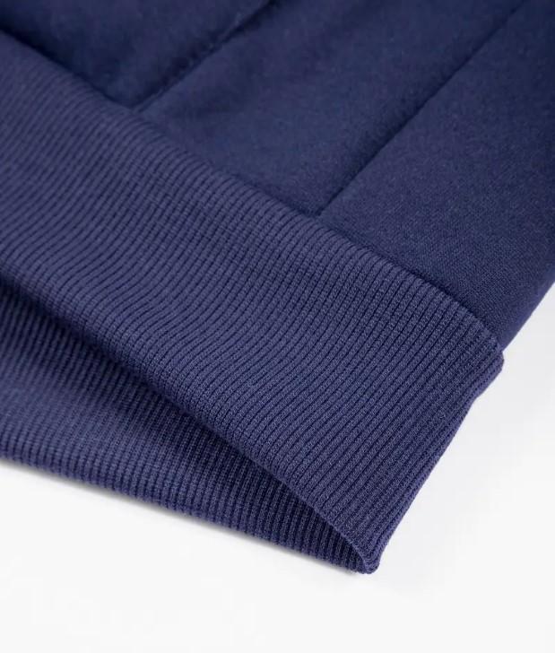 Men Fleece Zip Track Suit Blue Winter Warm