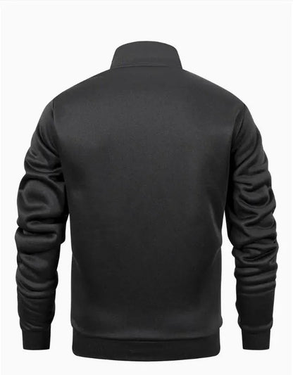 Men Polyester Track Suit Black Slim Fit Winter