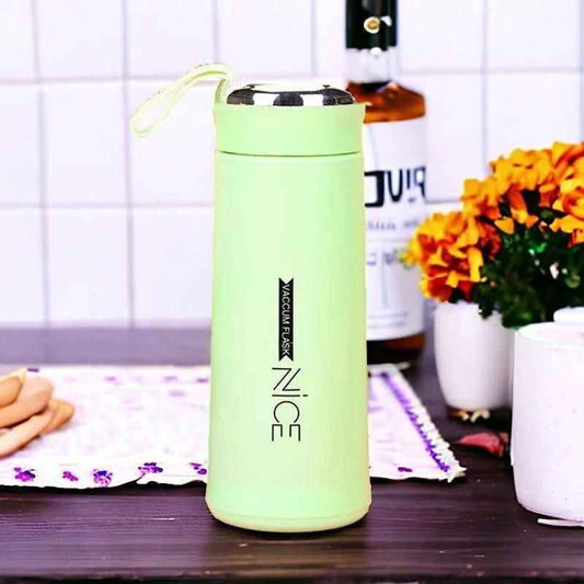 Premium NICE 400ml Glass Water Bottle - Insulated for Ultimate Freshness - Perfect for School, Gym, and Office Use - Durable Glass/Plastic Hybrid Construction - Leakproof Design - Stay Hydrated in Style