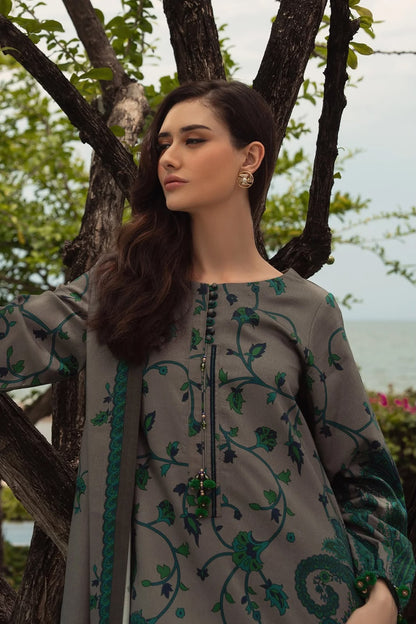 3 Piece Stitched Digital Printed Khaddar Suit ( Printed Khaddar Dupatta )
