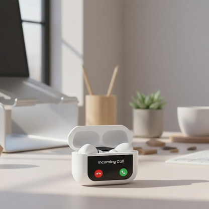 Apple A9 Pro ANC Wireless Earbuds – Premium Sound, ENC Noise Reduction & LED Battery Display