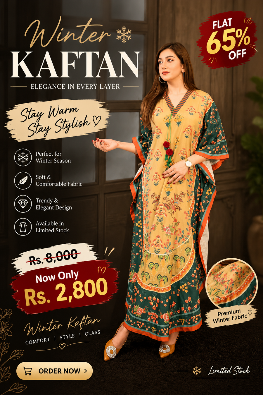 Winter Royal Nola 1pcs Aura Kaftaans
